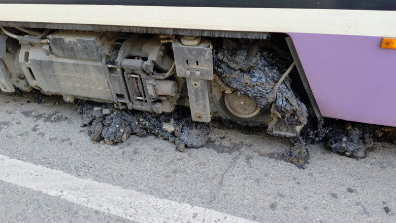 foto cum arata sinele de tramvai la timisoara unde au fost peste 60 de grade la nivelul solului pune in pericol circulatia 6a42d73aa91c1