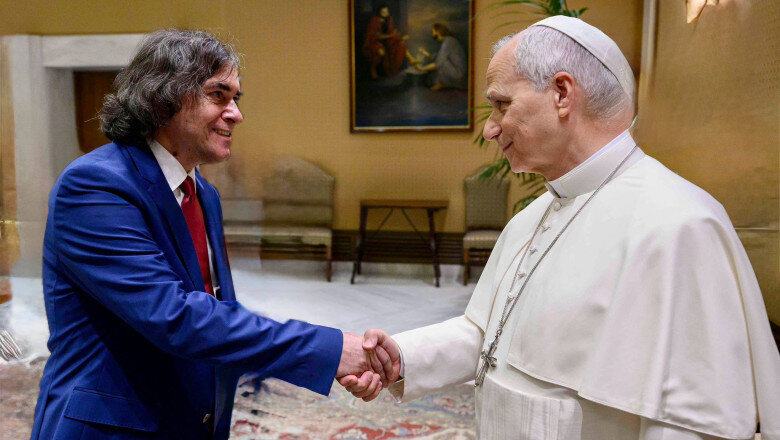 scriitorul mircea cartarescu a fost primit la vatican de papa leon al xiv lea 6a3ccc46679ef