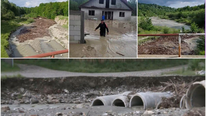 video prapad in zeci de localitati din romania dupa ploile de ieri imagini cu viitura care umfla apele unui rau mai multe sate sunt izolate 6a253c7715524