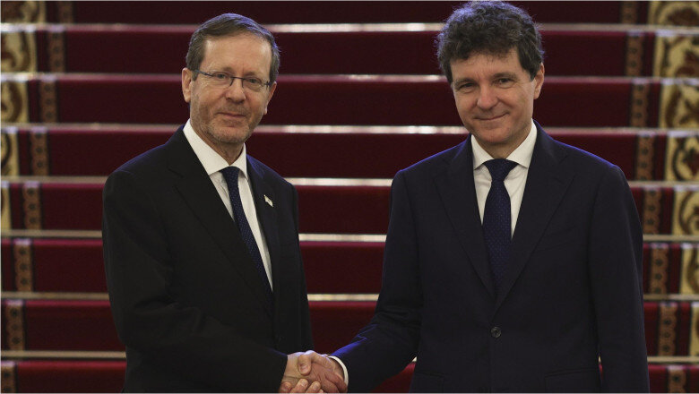 videofoto isaac herzog primit de nicusor dan la cotroceni presedintele israelului a tinut un discurs in plenul reunit al parlamentului 6a42ad30af1b6