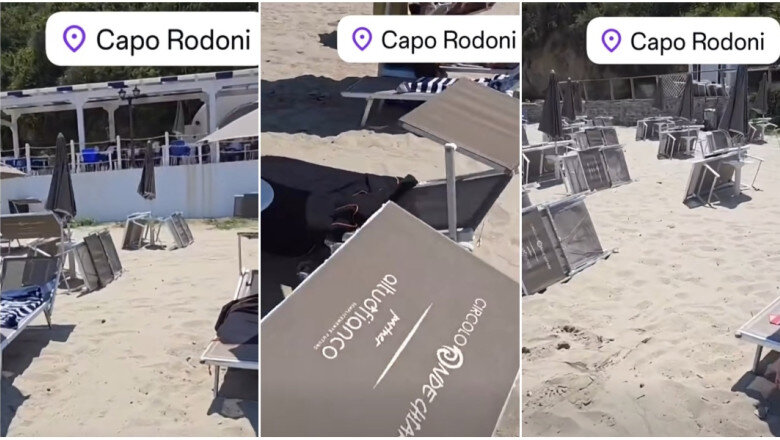 video cazul bizar al celor 300 de sezlonguri furate de pe o plaja din italia sunt expuse la vedere dar proprietarii nu le pot recupera 6a619a3a2b521