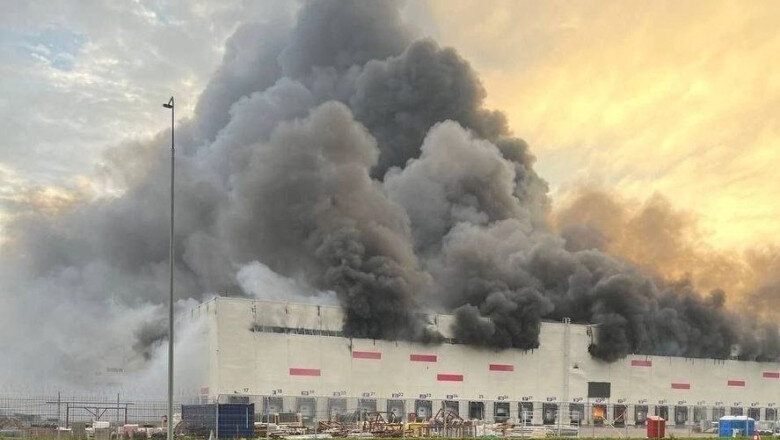 video incendiu la un centru logistic al wildberries din orasul rus riazan dupa un atac cu drone 6a699f7319023