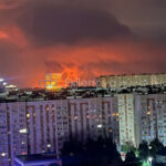 video moscova atacata din nou de drone ucrainene cel putin 4 morti mai multi raniti incendiu la baza petroliera din stavropol 6a54956c836ac