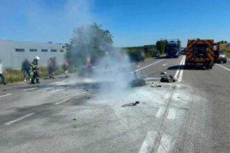 accident grav pe dn1 un motociclist a murit dupa ce a intrat intr un camion care nu i a acordat prioritate 6a6e127042670