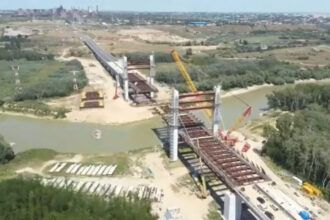 evolutia santierului drumului expres braila galati dex6 un tablier al podului peste siret pozitionat cand se va deschide circulatia 6a6e58b980b2e